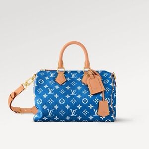 Louis Vuitton Blue Speedy P9 30